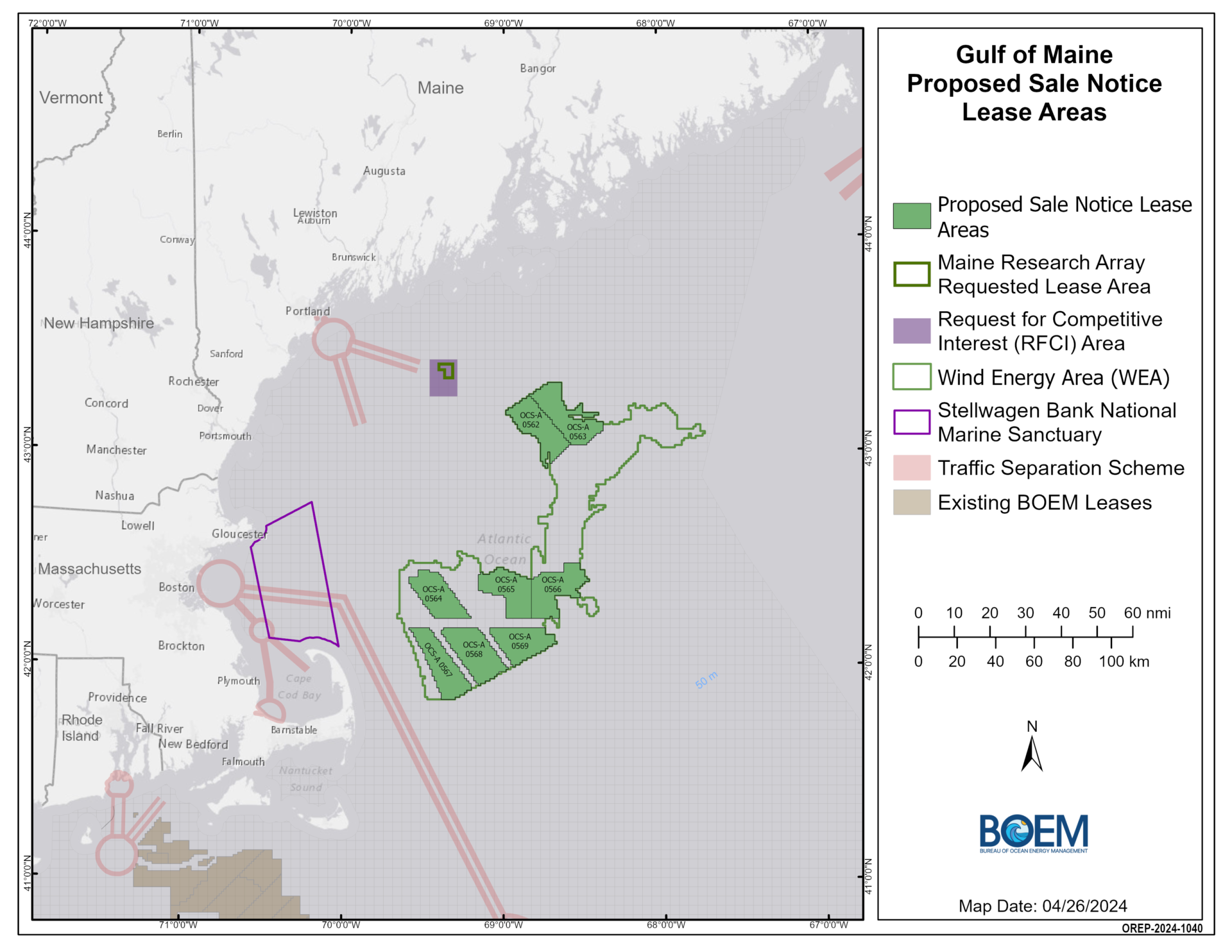 BOEM Completes Draft EA of Gulf of Maine Offshore Wind Area - North ...